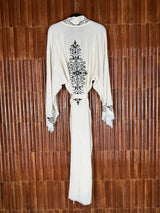 Amca linen mix kaftan Hestia black