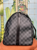 Louis Vuitton keepall 55 bandouliere damier black