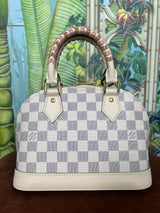 Louis Vuitton Alma BB damier azur braided