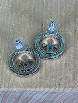 Chanel CC earrings round