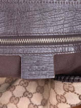 Gucci Monocram Horsebit Guccissima Canvas Hobo Bag