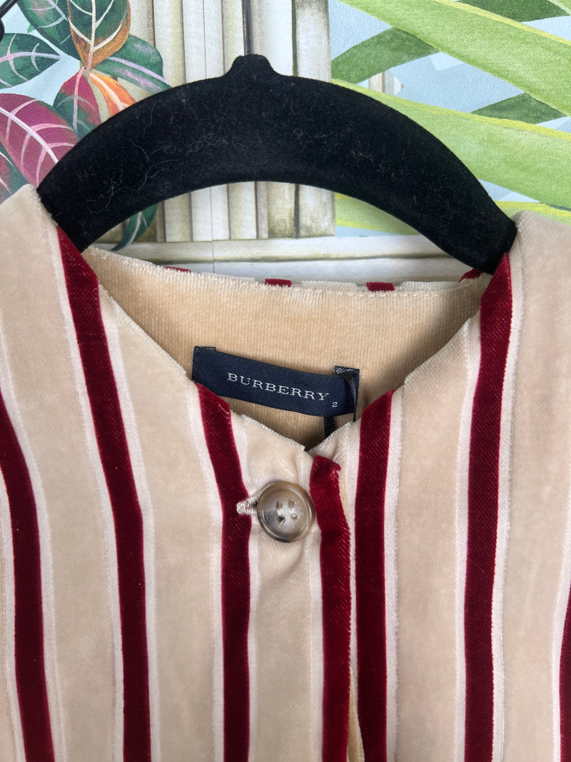 Burberry velvet jacket size 92