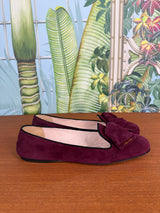 Prada flats suede purple