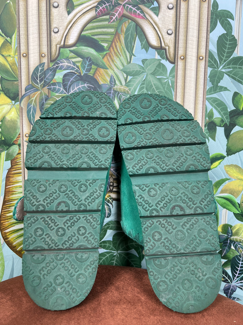 Mou green sandals