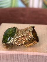 Yves Saint Laurent Arty ring gold/green