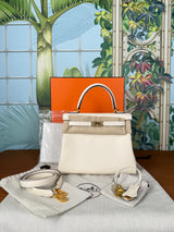 Hermès Kelly 25 retourne Nata, swift, gold hardware