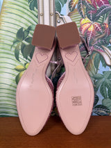 Sophia Webster Pirouette ballet low slingback baby pink/glitter