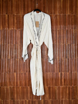 Amca linen mix kaftan Hestia black