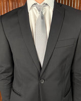 Louis Vuitton tie grey with pink blue logo