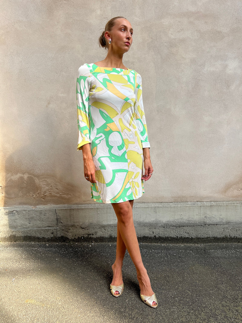 Emilio Pucci dress Green, Yellow A Piece Lux Emilio Pucci dress Green, Yellow A Piece Lux