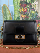 Louis Vuitton Dauphine MM black leather bag