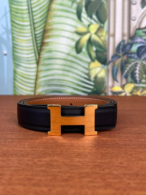 Hermès reversible belt black/brown