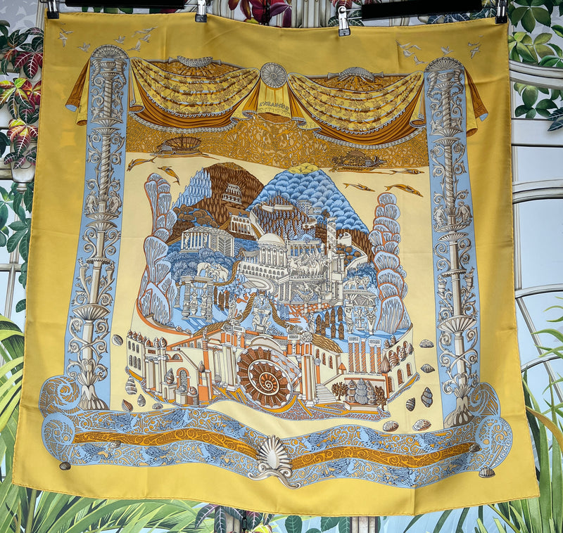 Hermés silk scarf Atlantide