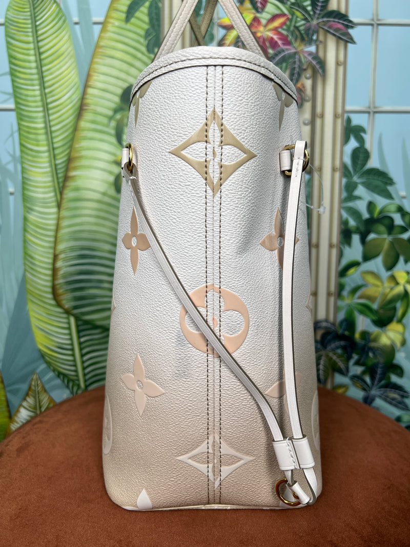 Louis Vuitton spring in the city neverfull MM sunset khaki