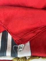 Hermès scarf brides de gala red