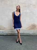 Chanel blue dress