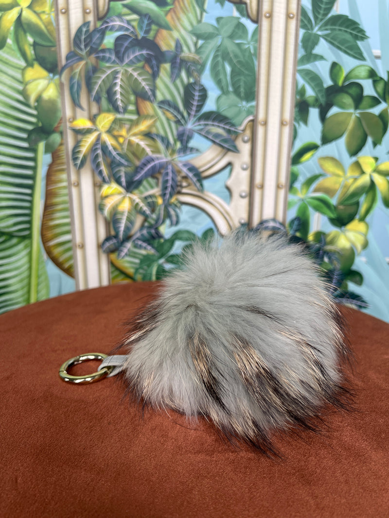 Fur ball bag charm