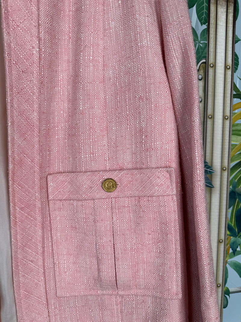 Chanel pink tweed set