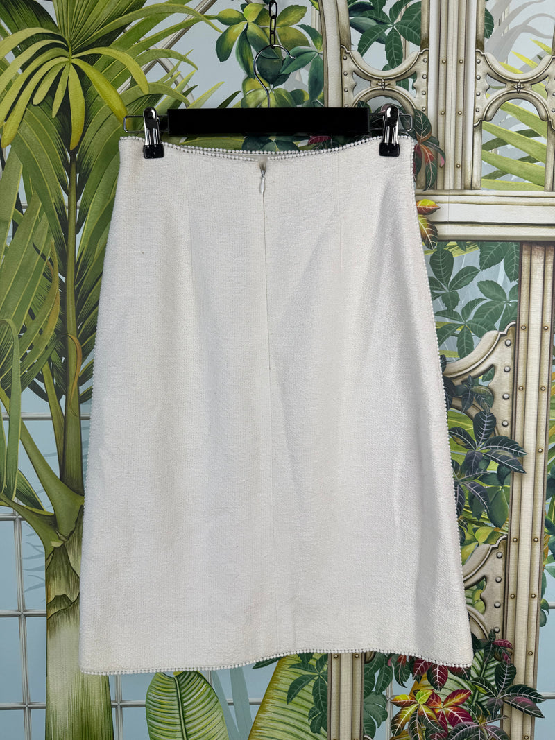 Chanel tweed tripple set white spring collection 1998