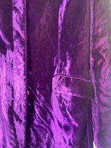 Etro Milano long velvet jacket purple