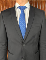 Louis Vuitton tie blue with dots and logo