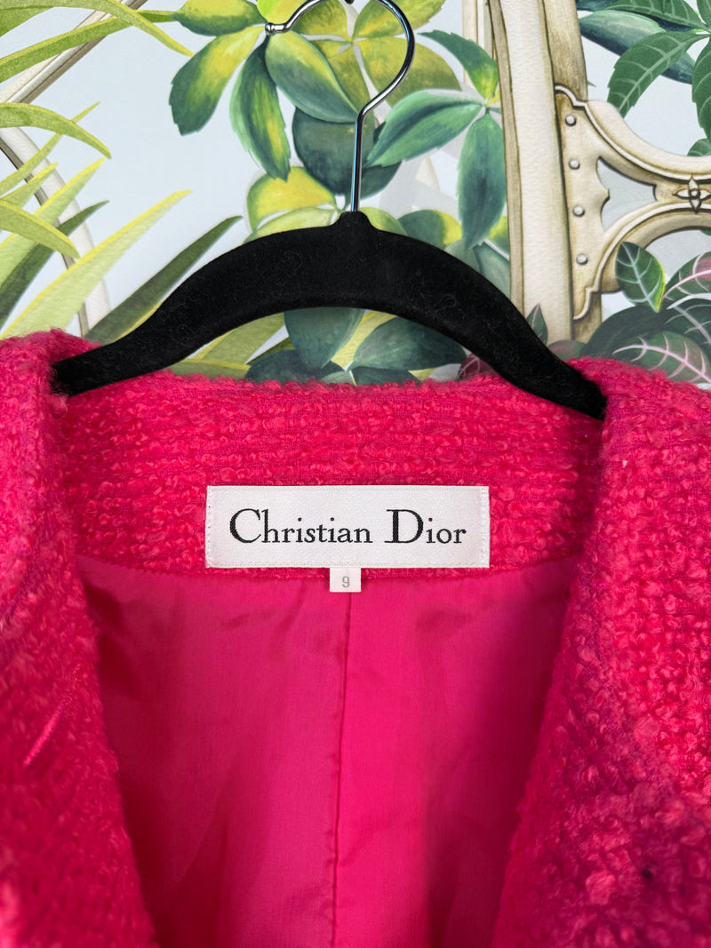 Christian Dior pink tweed jacket