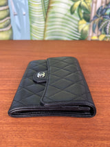 Chanel wallet timeless black calf