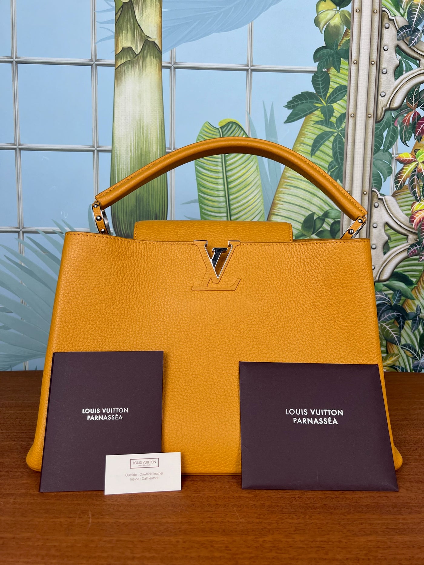 Louis Vuitton Capucines MM yellow – A Piece Lux