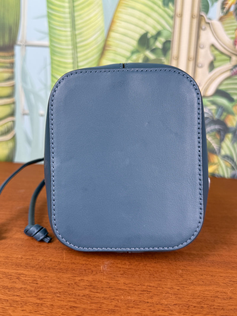 Fendi mon tresor mini bucket bag blue