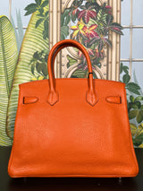 Hermés Birkin 30 orange togo