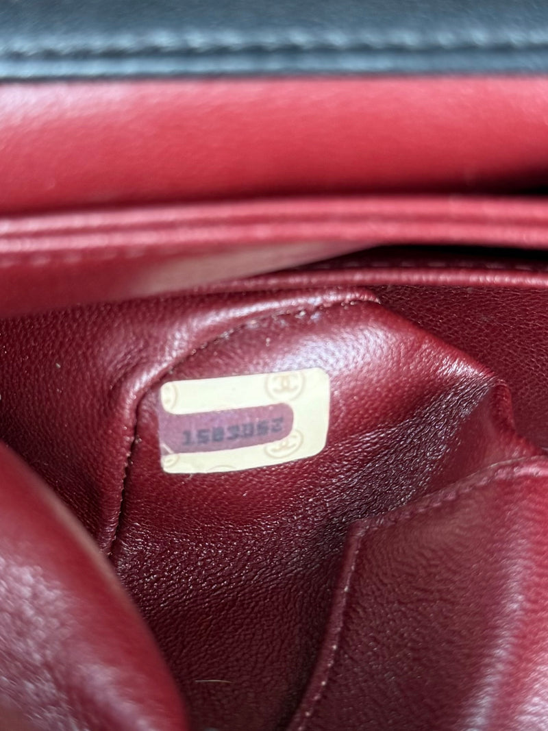 Chanel vintage single Flap Bag black medium/large