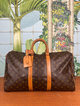 Louis Vuitton keepall 45 monogram canvas