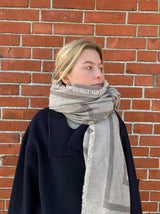 Totême monogram wool scarf