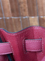 Hermès Kelly 28 Retourne Rouge Grenat Togo Palladium