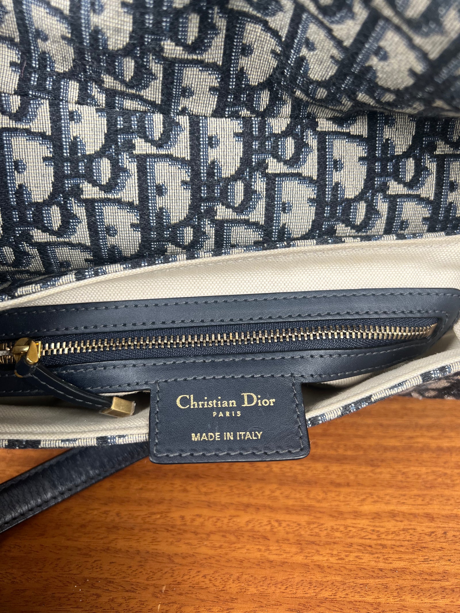 Christian Dior saddle bag blue – A Piece Lux