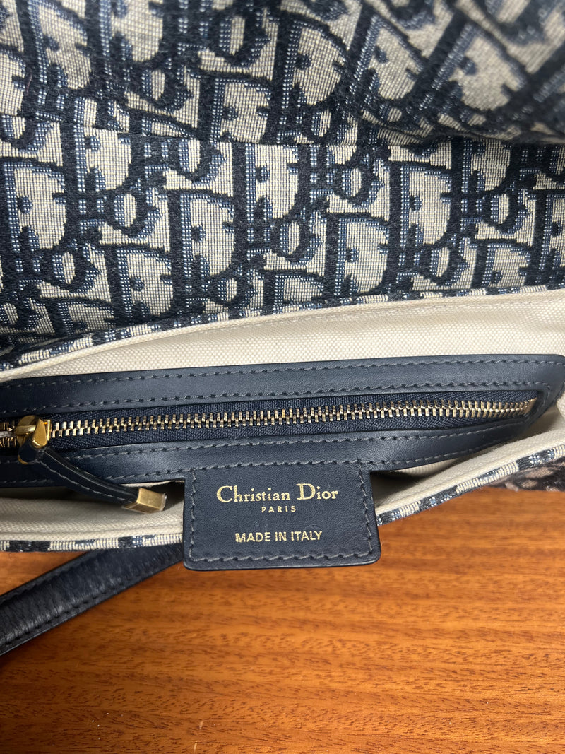 Christian Dior saddle bag blue