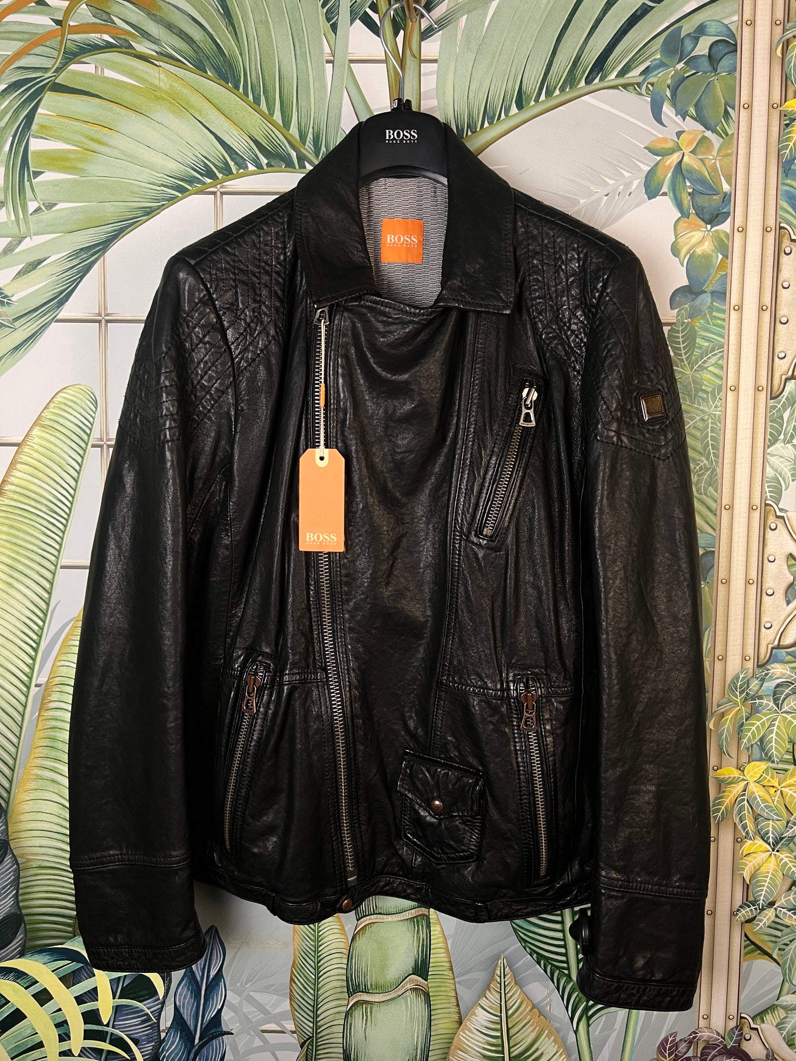 Hugo Boss Leather Jacket – A Piece Lux