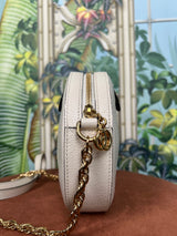 Gucci ophida round crossbody bag white