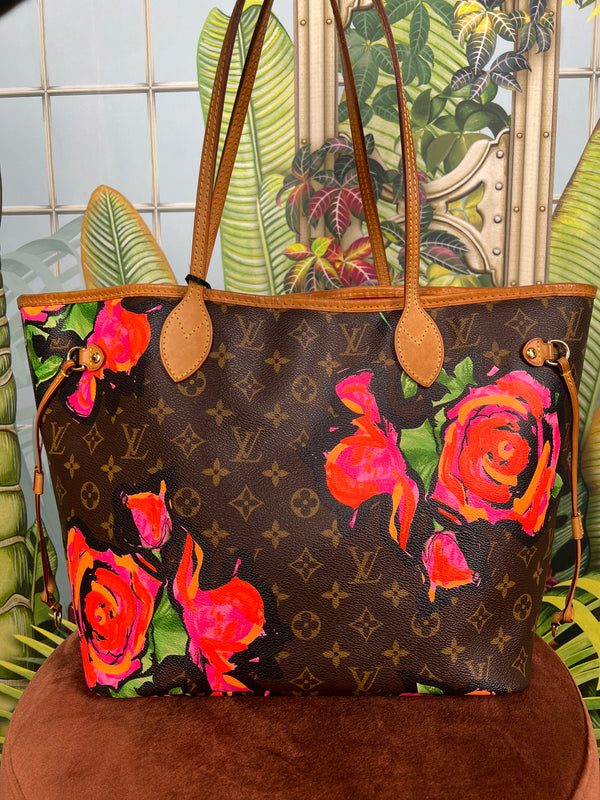 Louis Vuitton x Stephen Sprouse roses Neverfull MM