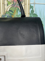 Givenchy shark leather satchel black/white bag