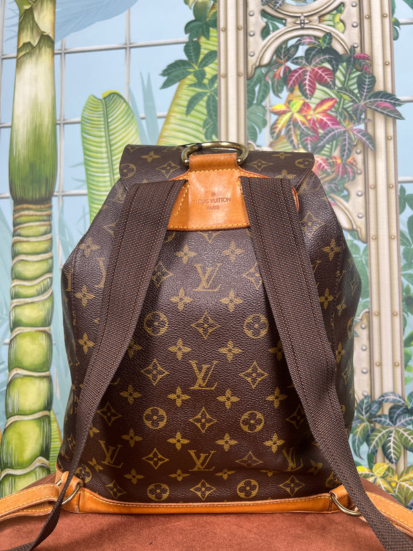 Louis Vuitton montsouris backpack GM Monogram canvas