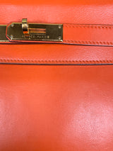 Hermés vintage Kelly 28 retourne orange