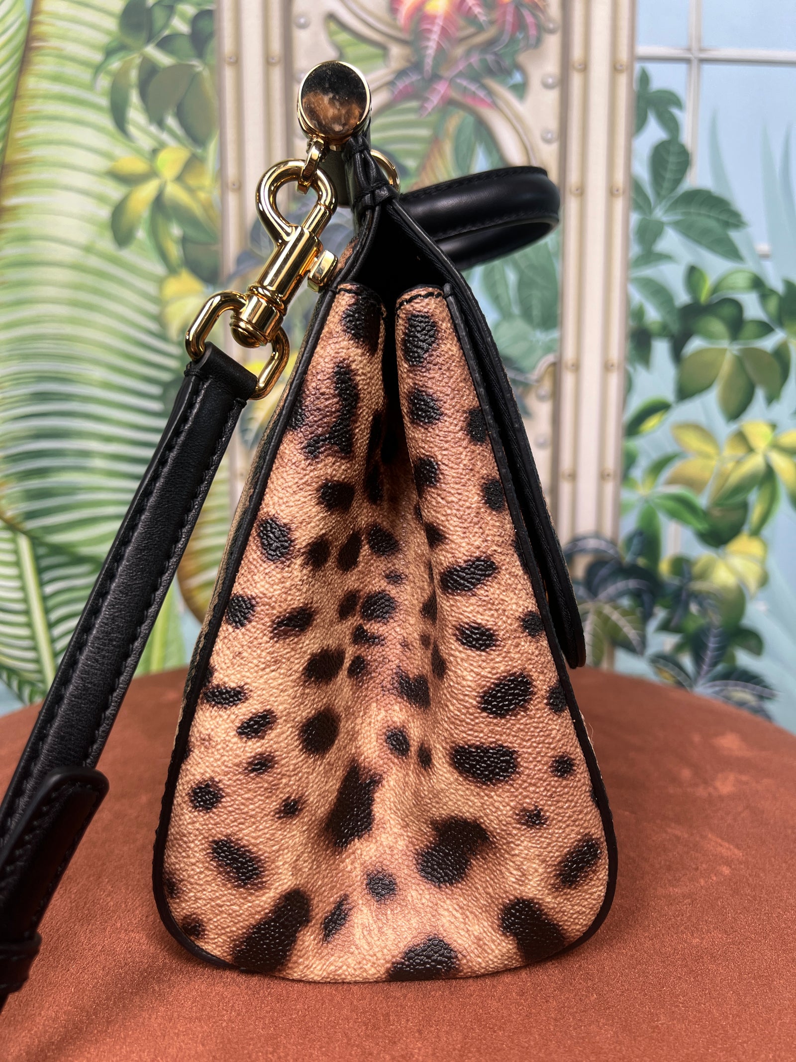 Leather Bag Dolce And Gabbana Clutch Handbags Vintage Black/silver