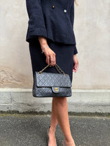Chanel vintage single Flap Bag black medium/large