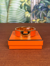Hermès Clic Clac H Bracelet orange, gold