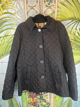 Burberry jacket quilted black