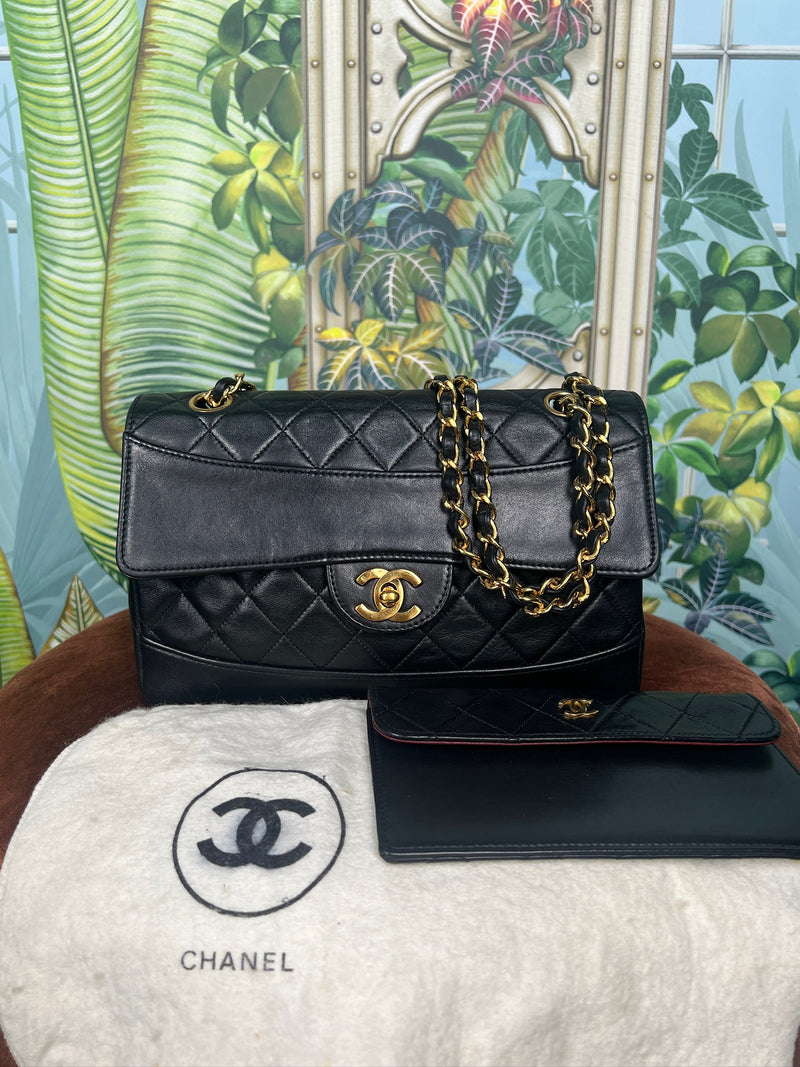 Chanel flap bag small with pouch