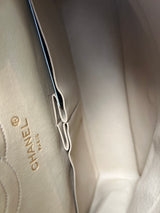 Chanel medium double flap bag beige lambskin 24k Gold plated