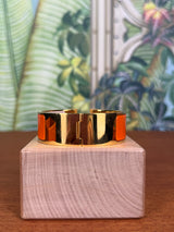 Hermès Clic Clac H Bracelet orange, gold
