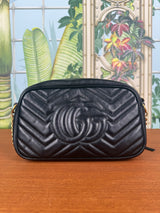 Gucci marmont small camera bag black